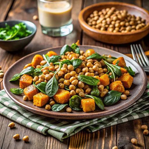 Bowl z Pieczonymi Batatami i Ciecierzycą